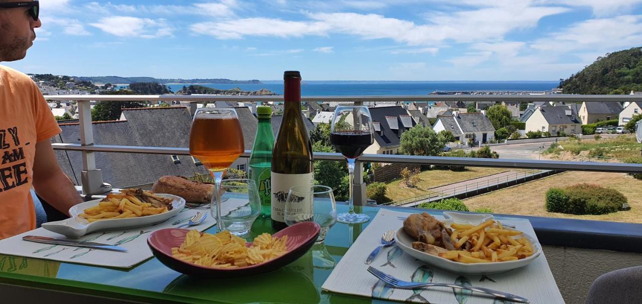 Appartement Bretagne Vue Mer Exceptionnelle Sur Les Hauts D'Erquy Au Calme ! Et Au Pied Du Gr34 Esterno foto